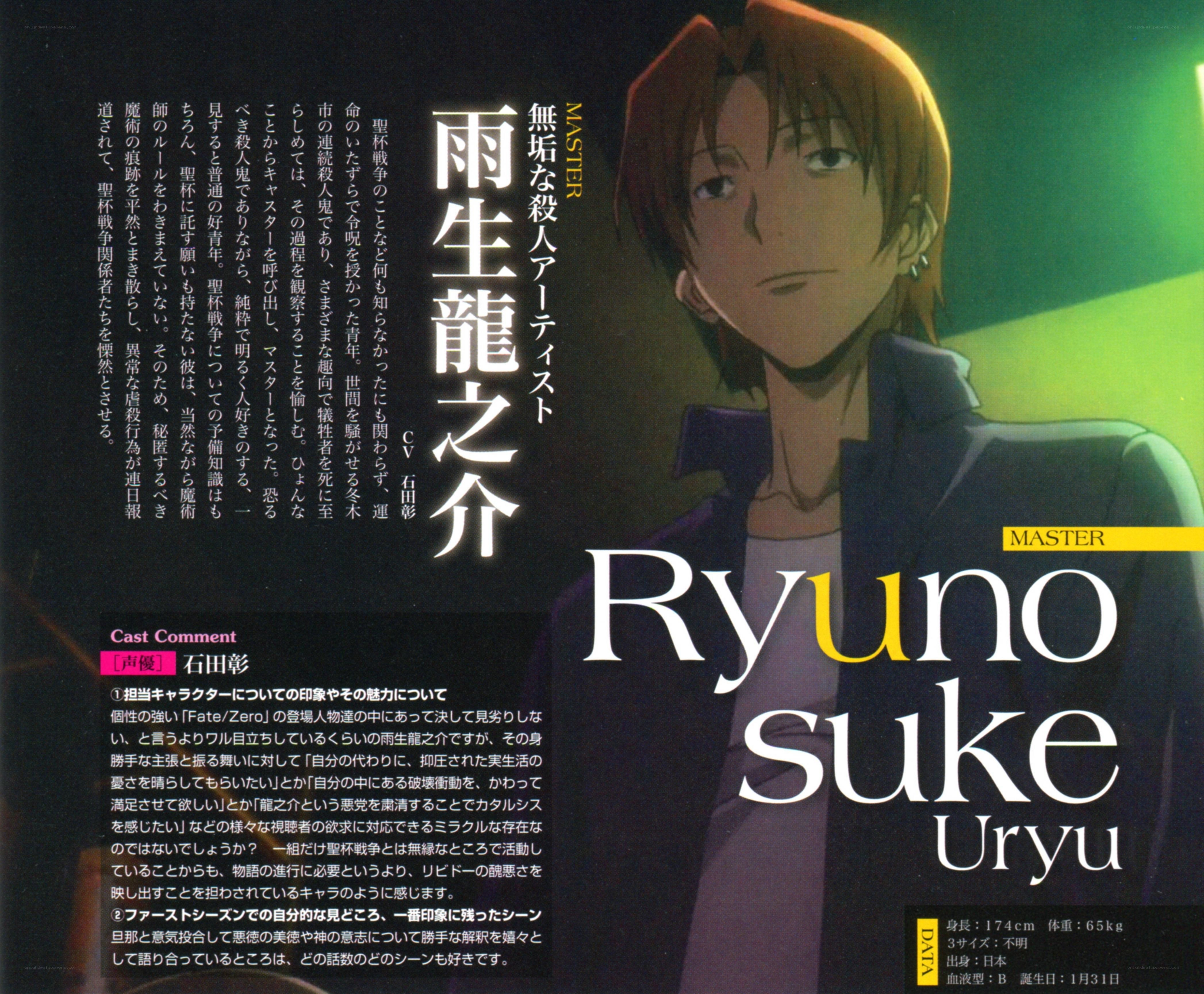 Ryuno Suke Uryu character profile