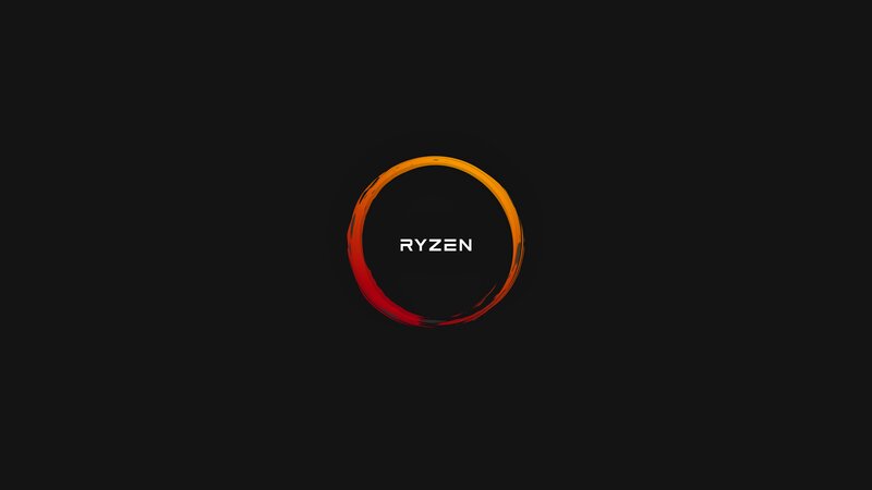 Ryzen Logo — Black, Dark