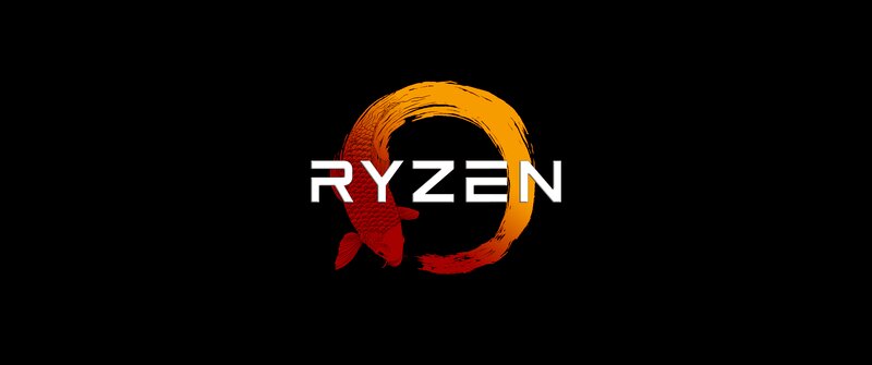 Ryzen Logo with Koi Fish