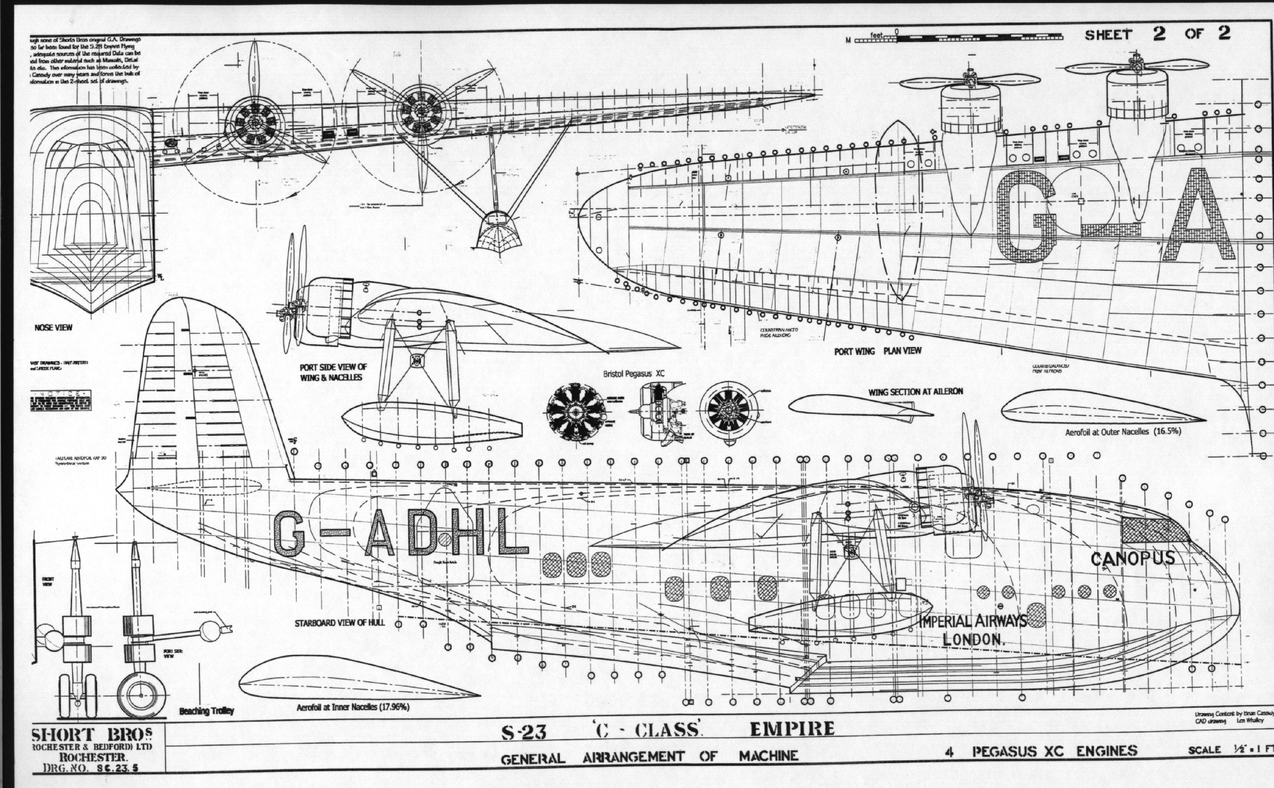 S-23 C-Class Empire aircraft plans