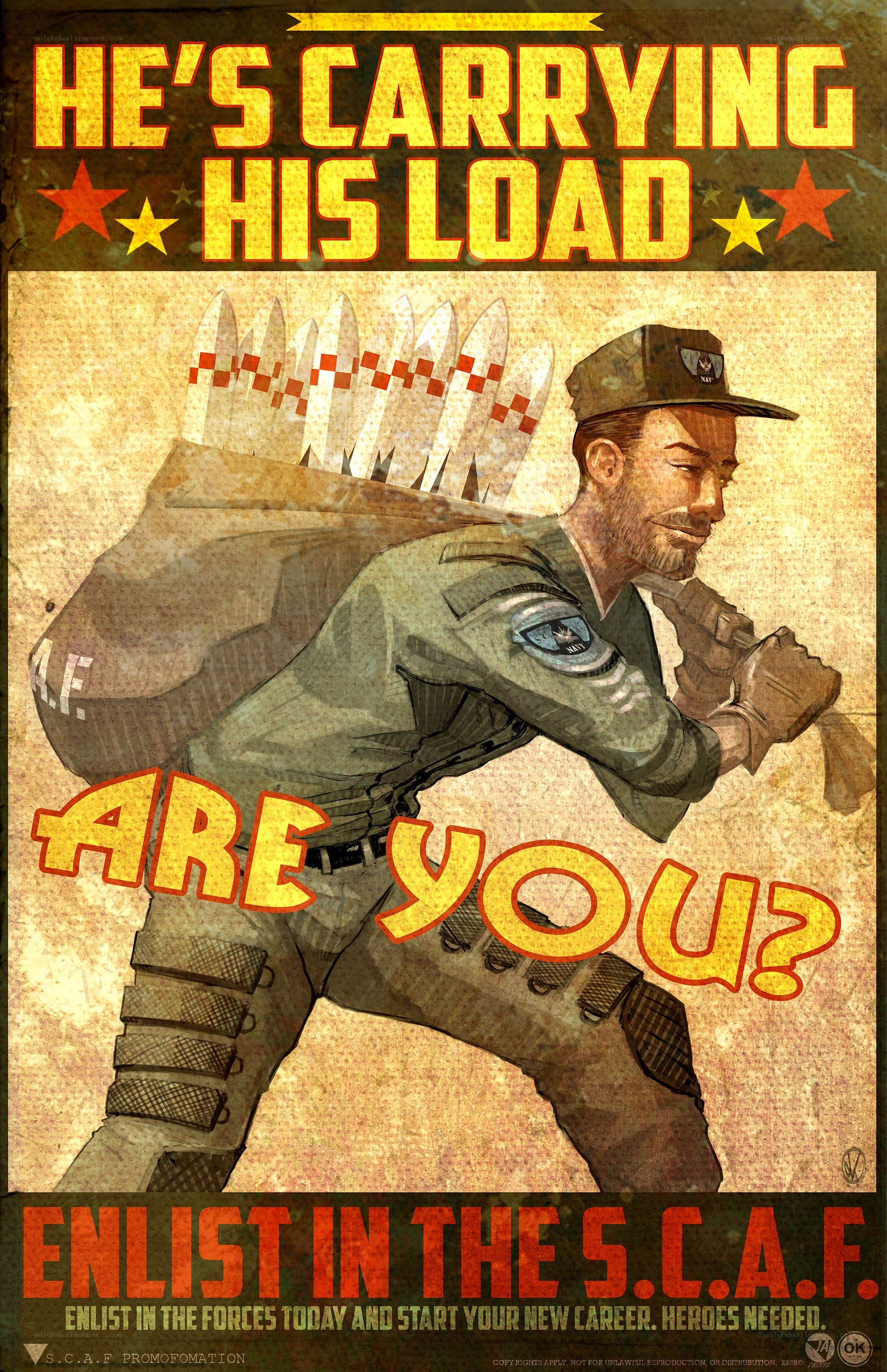 S.C.A.F. recruitment poster