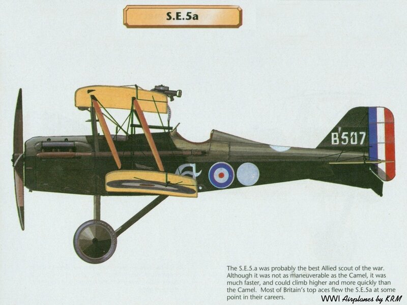 S.E.5a fighter aircraft