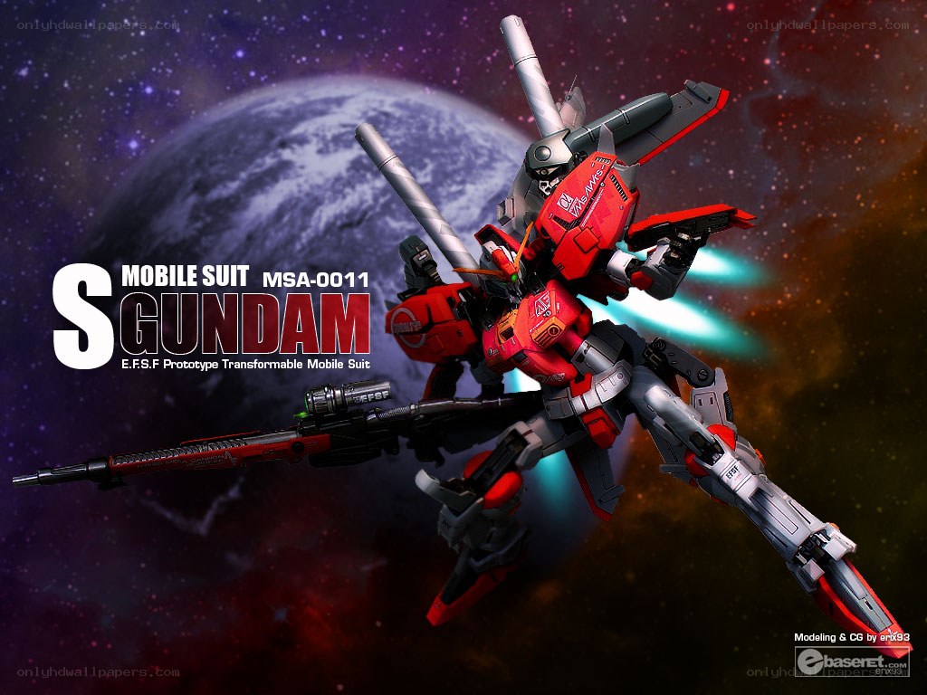 S Gundam in space