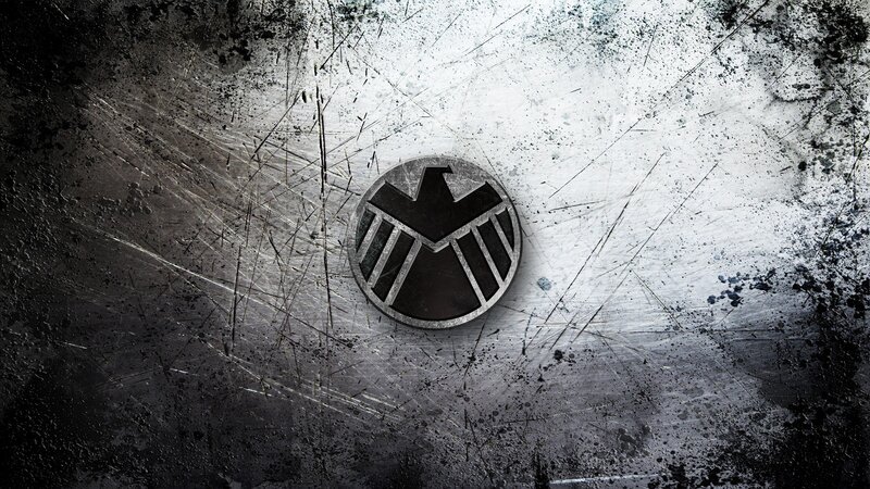 S.H.I.E.L.D. Logo — Black, Gritty