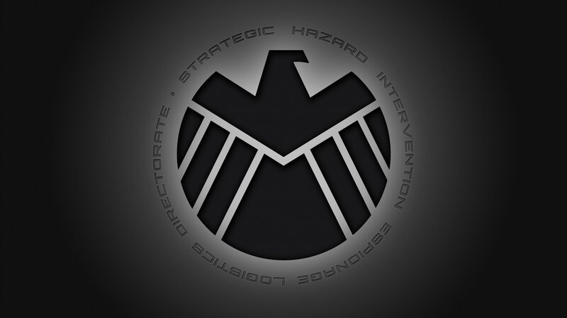 S.H.I.E.L.D. Logo — Black, Serious, Digital Art, Text, Gray