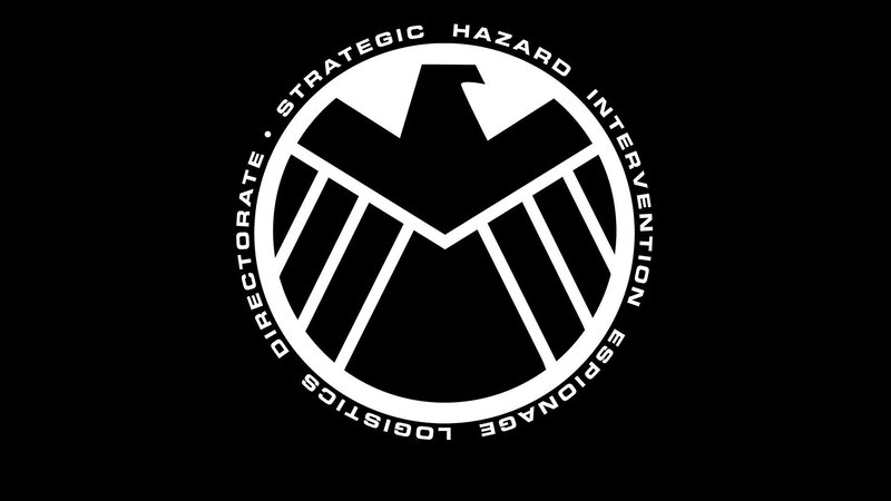 S.H.I.E.L.D. Logo — Black, Serious, Vector Art, Eagle Symbol