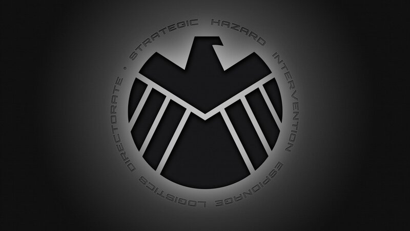 S.H.I.E.L.D. Logo — Black, Serious, Vector Art