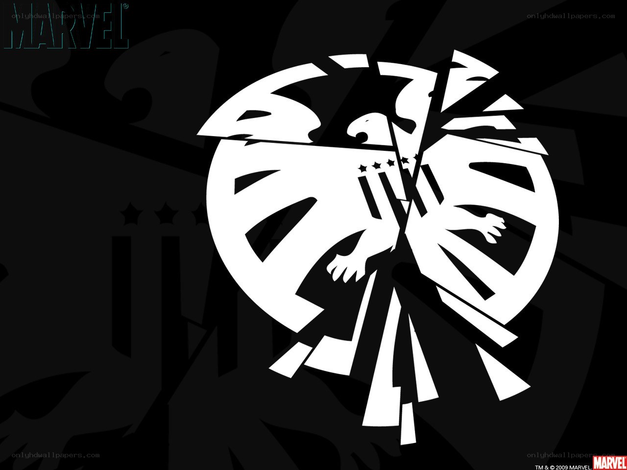 S.H.I.E.L.D. logo breaking