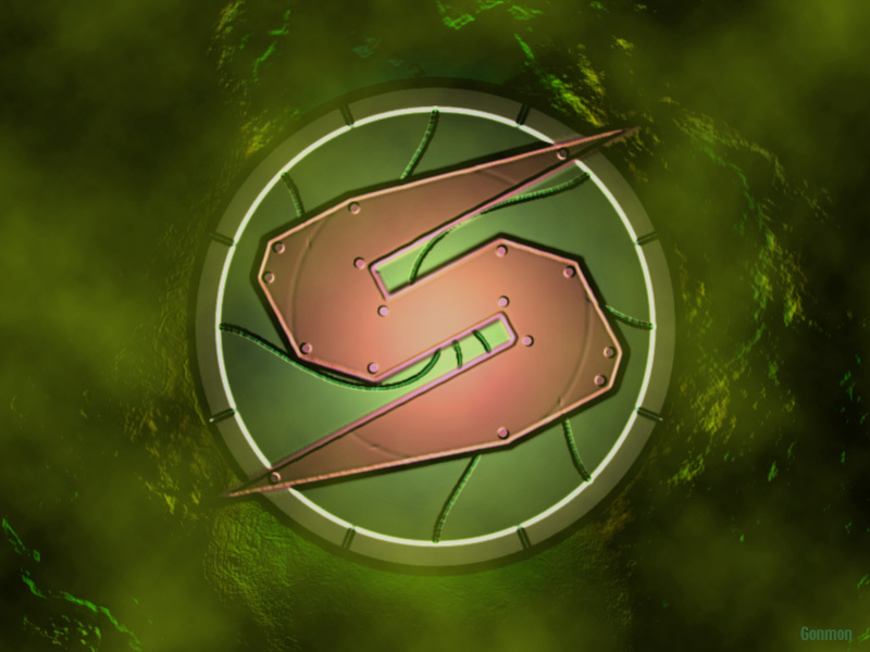 S logo on green background