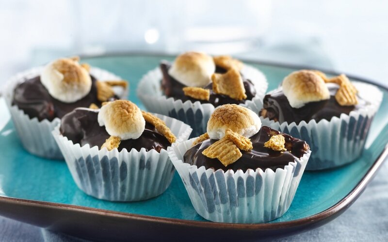 S'mores Cupcakes — Blue, Appetizing