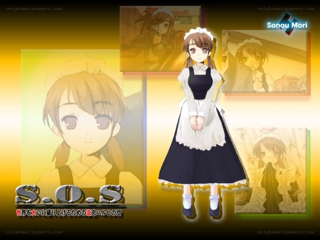 S.O.S. anime character collage