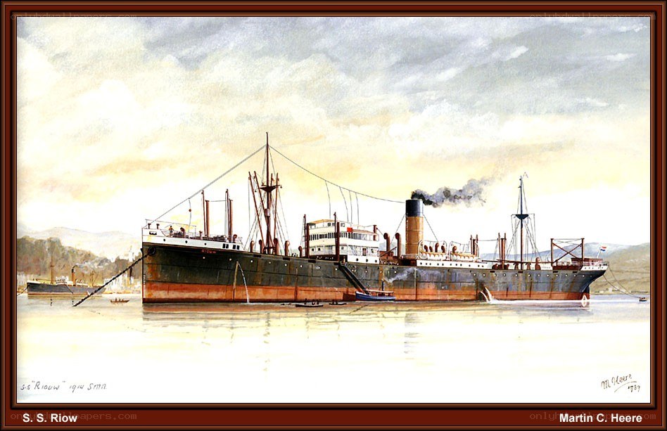 S.S. Riouw ship illustration