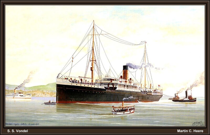 S.S. Vondel ship illustration