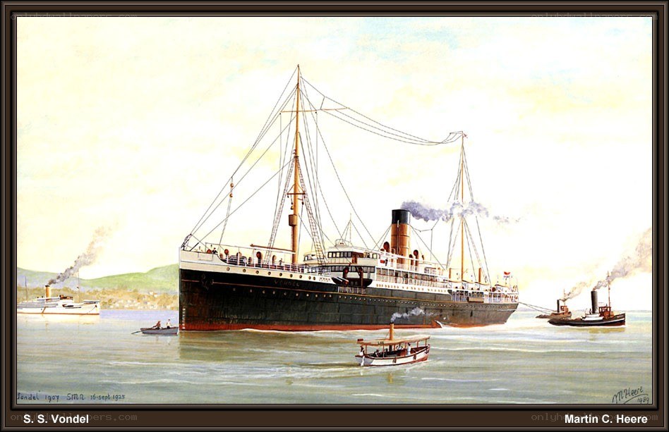 S.S. Vondel ship illustration
