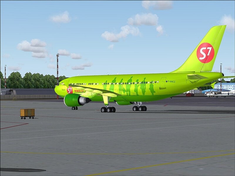 S7 Airlines aircraft on tarmac