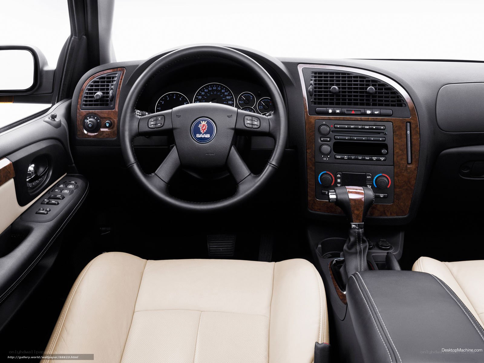 Saab car interior dashboard