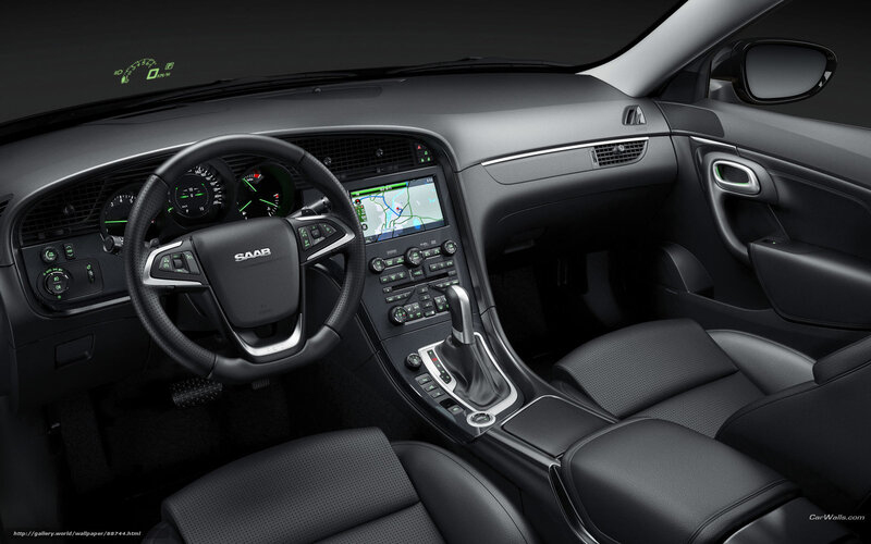 Saab car interior dashboard