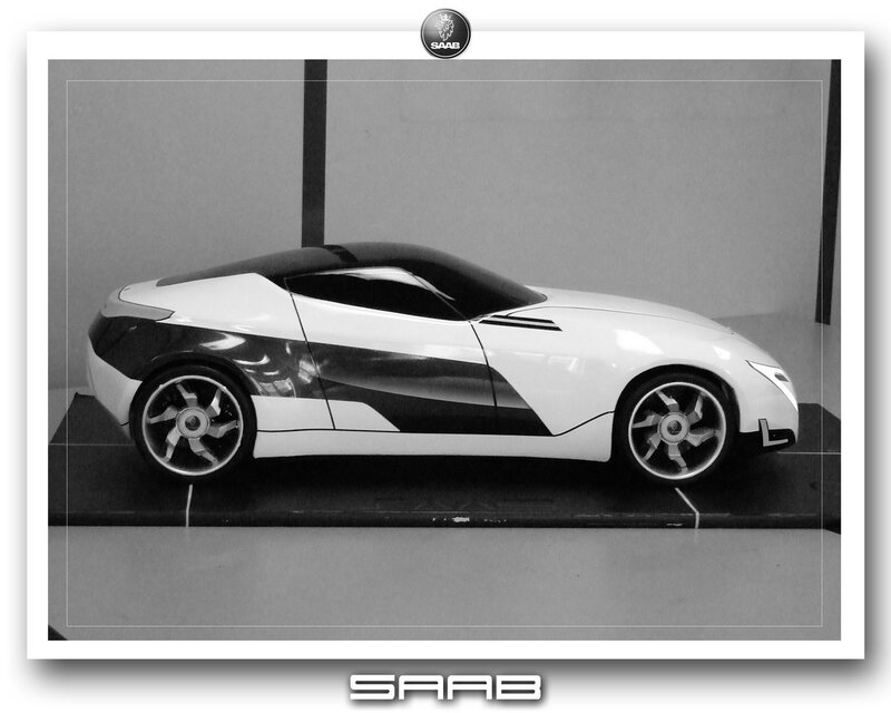 Saab concept car model