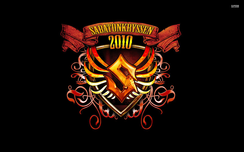 Sabatonkryssen Logo — Black