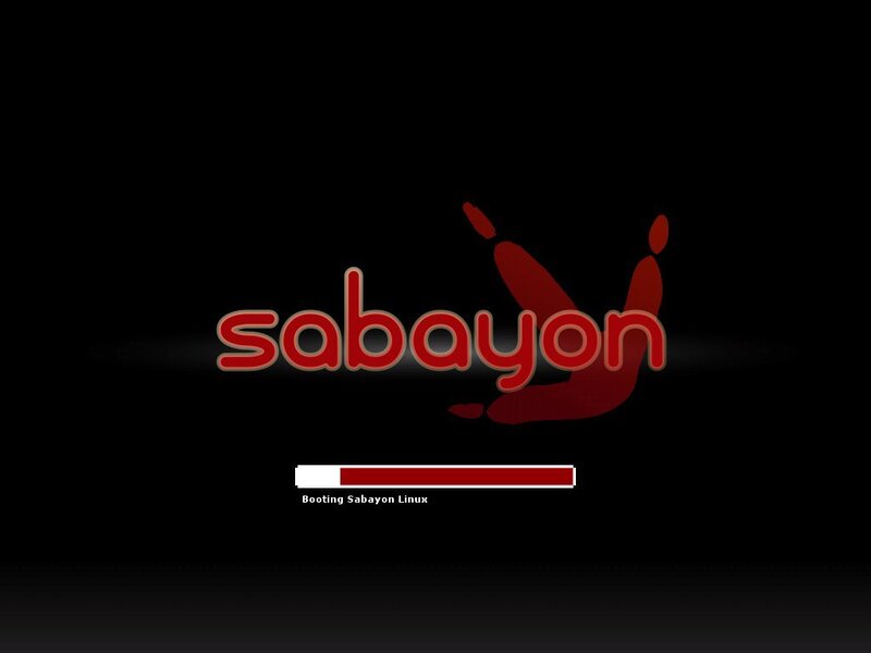 Sabayon Linux boot screen