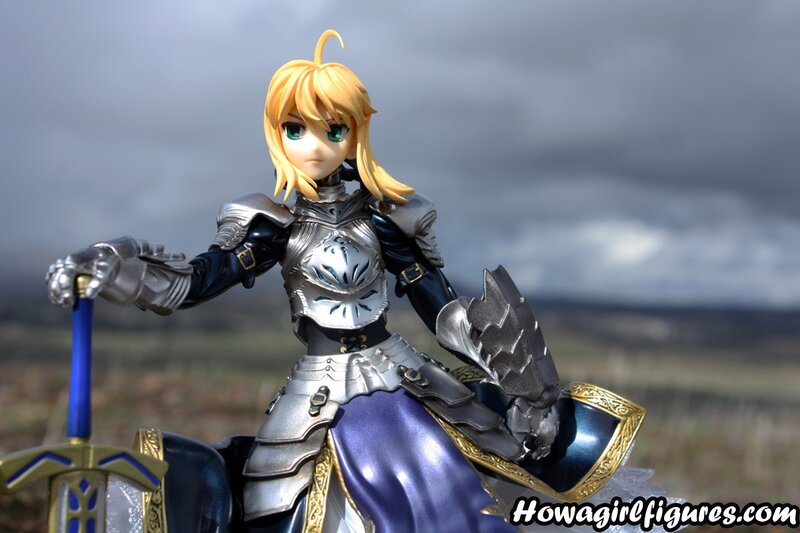 Saber action figure outdoors