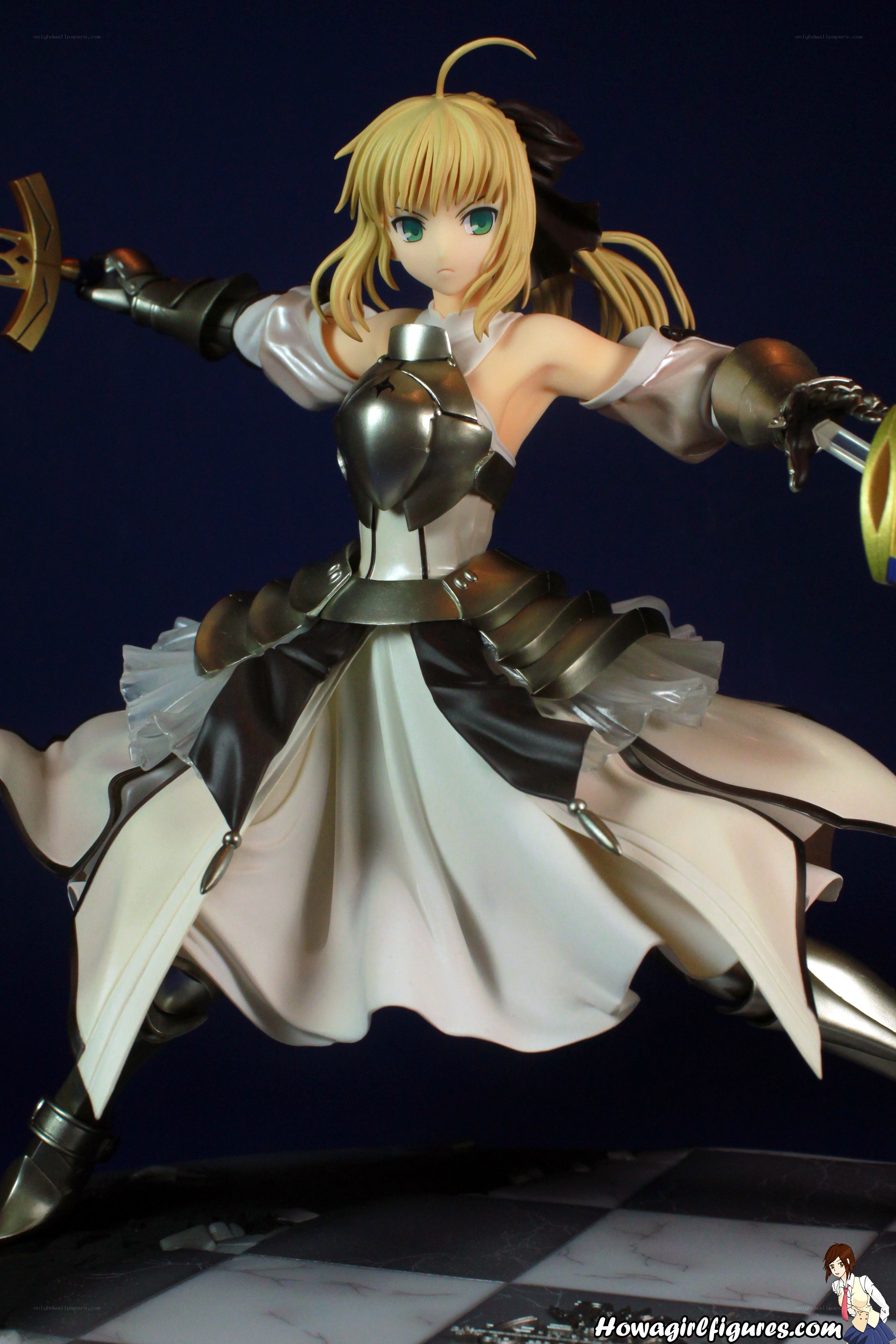 Saber action figure pose