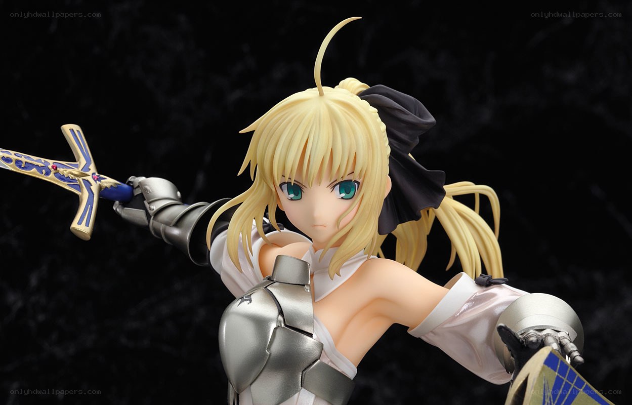 Saber action figure with sword