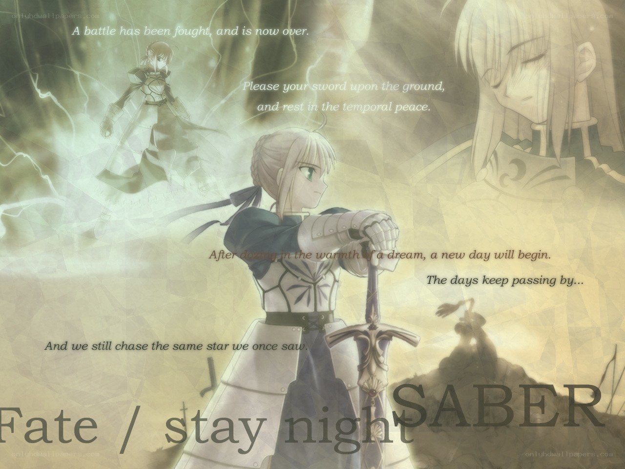 Saber after battle