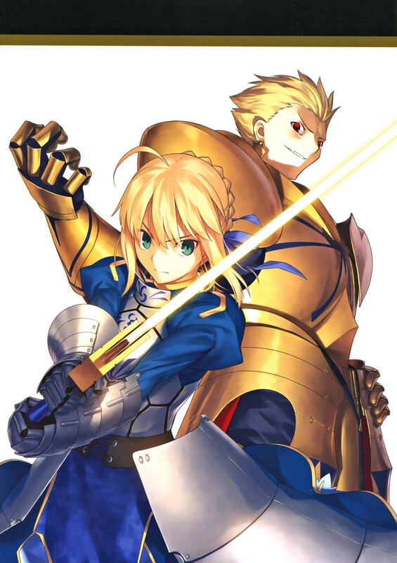 Saber and Artoria in armor