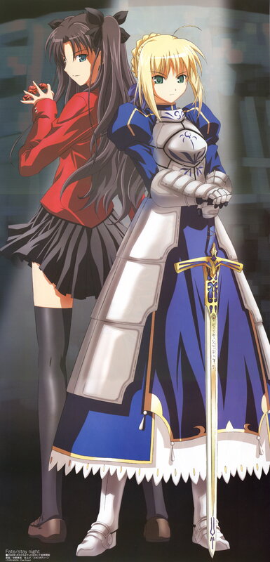 Saber and Rin from Fate/stay night
