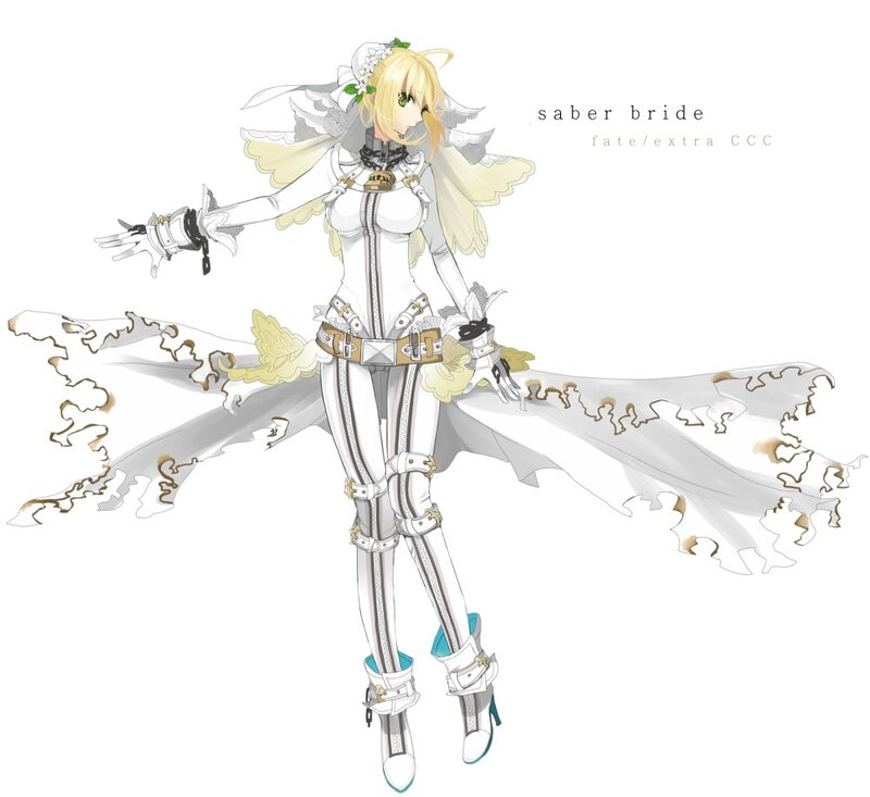 Saber Bride character art