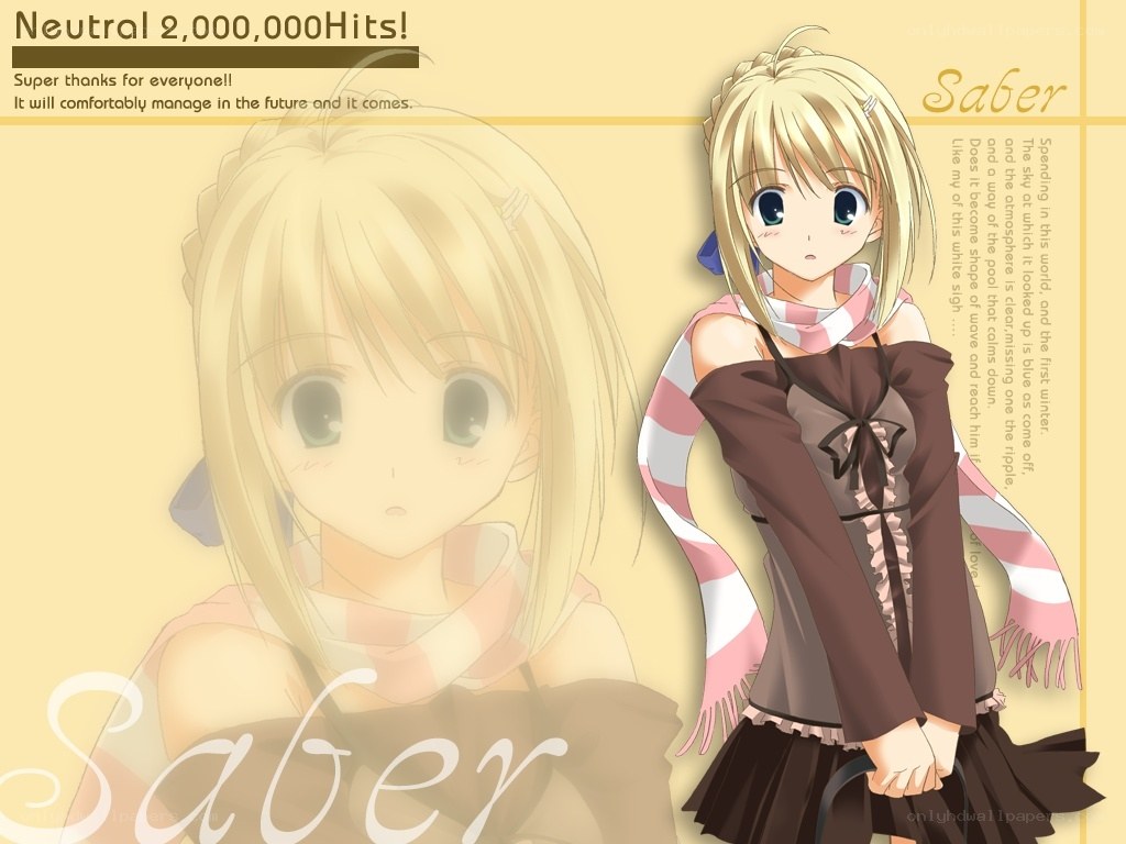 Saber character art