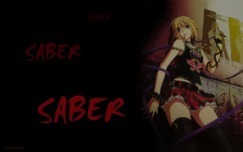 Saber character art