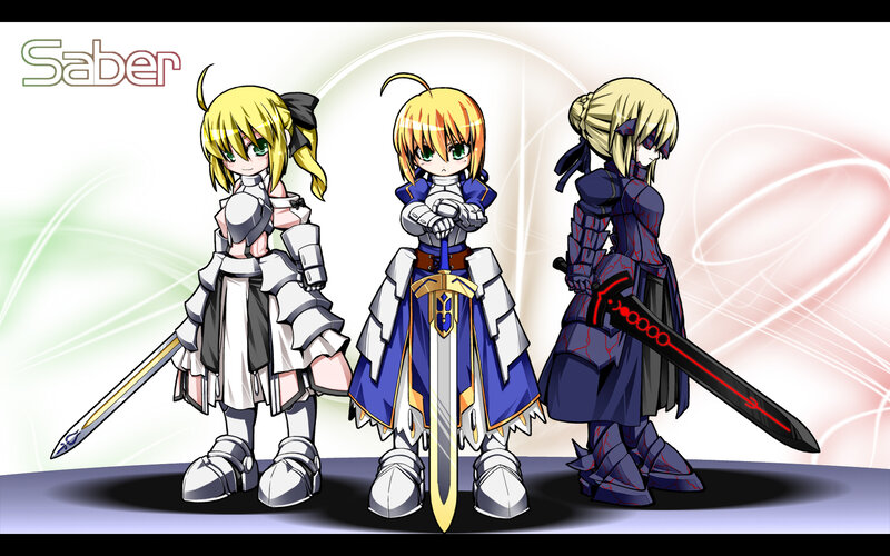 Saber character variations