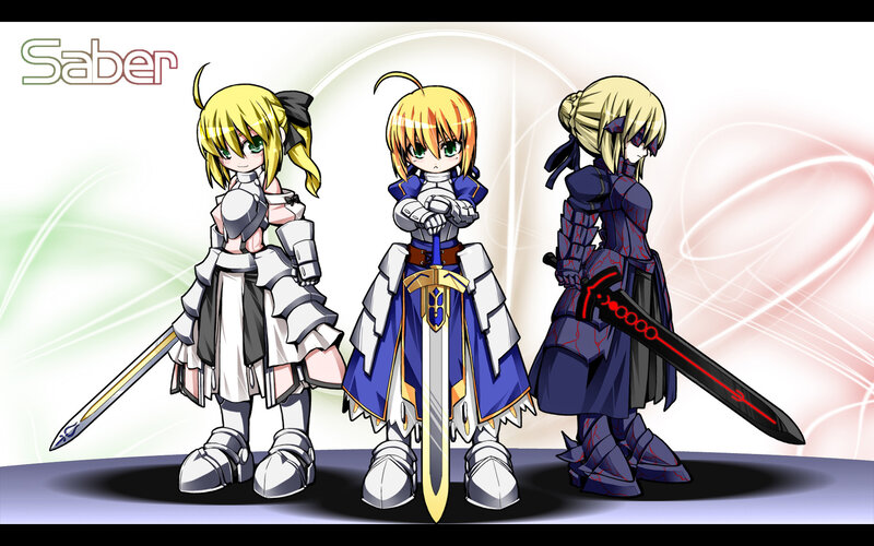 Saber character variations
