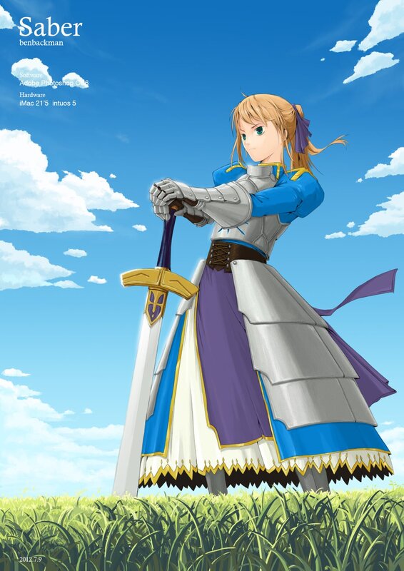 Saber from Fate series