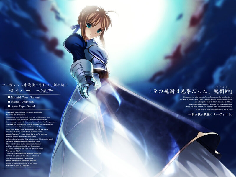 Saber from Fate/stay night