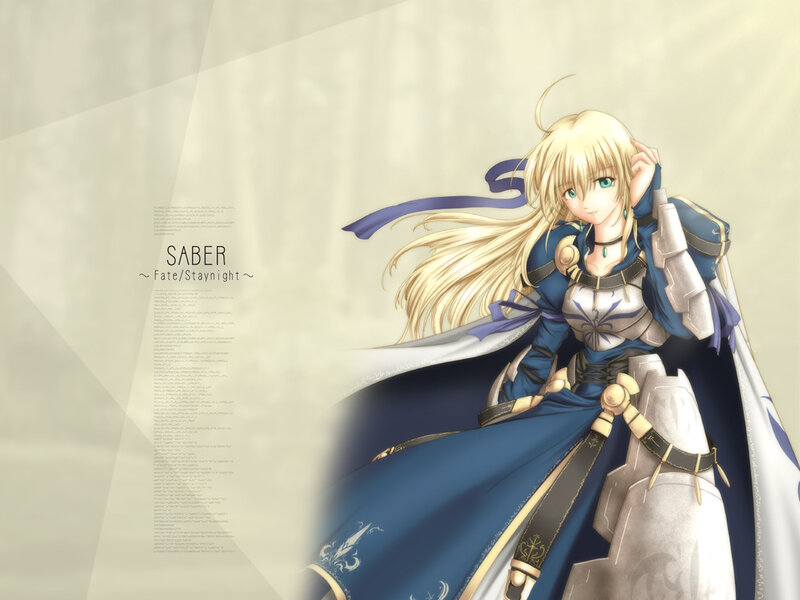 Saber from Fate/Stay night