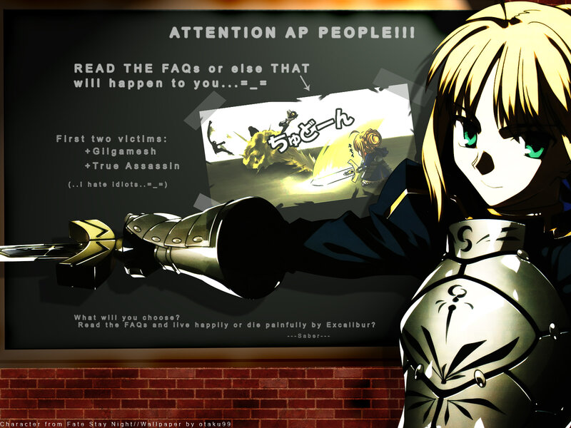 Saber from Fate Stay Night