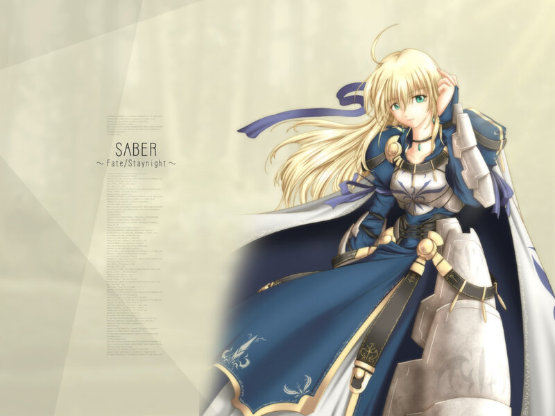 Saber from Fate/Staynight