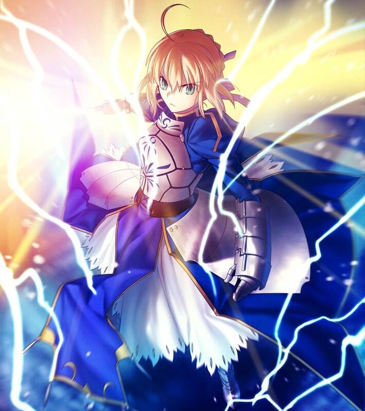 Saber in a lightning storm