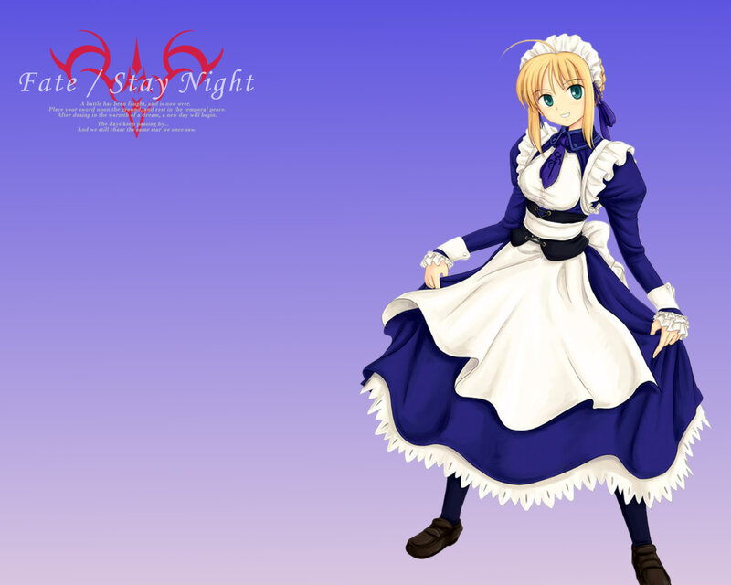Saber in a maid outfit