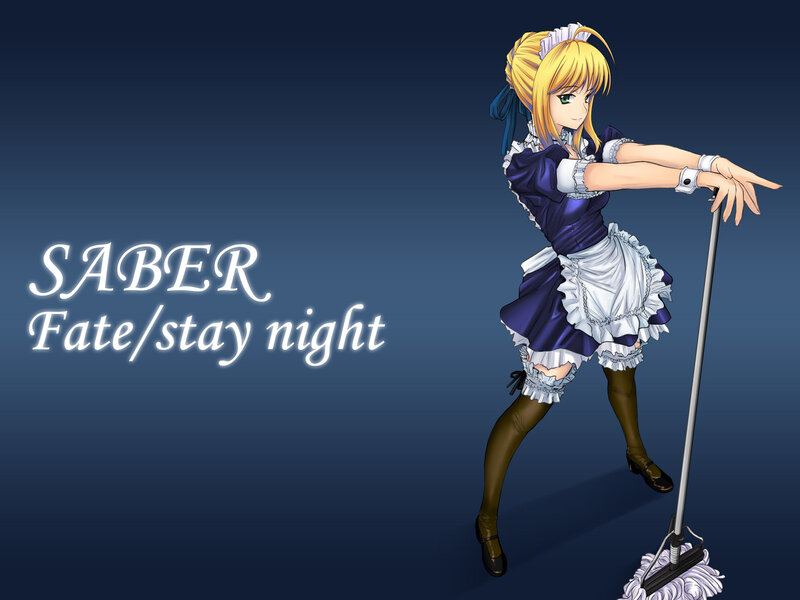 Saber in a maid outfit
