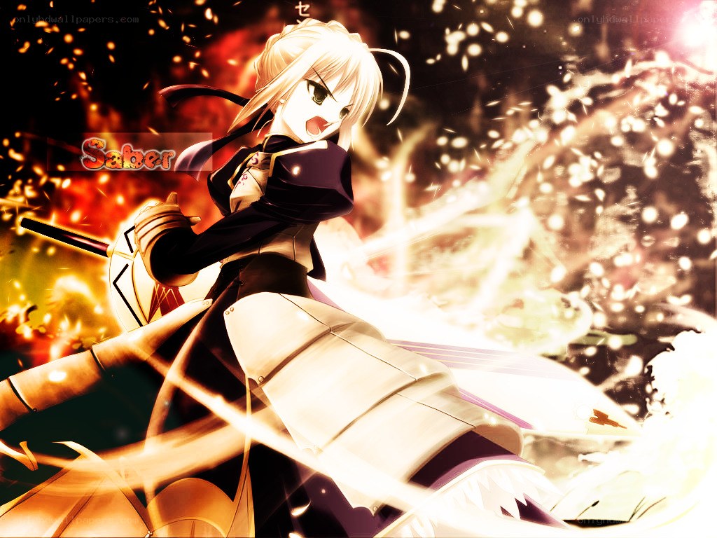 Saber in battle