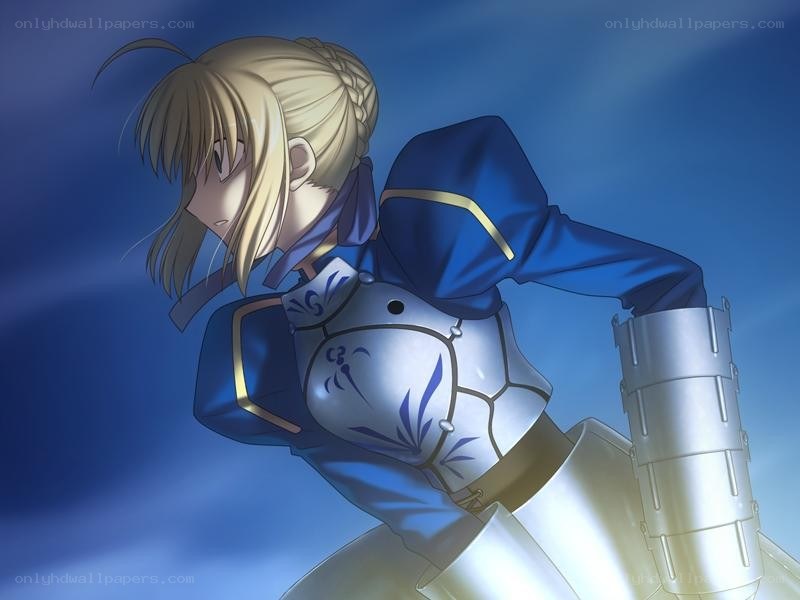 Saber in blue armor