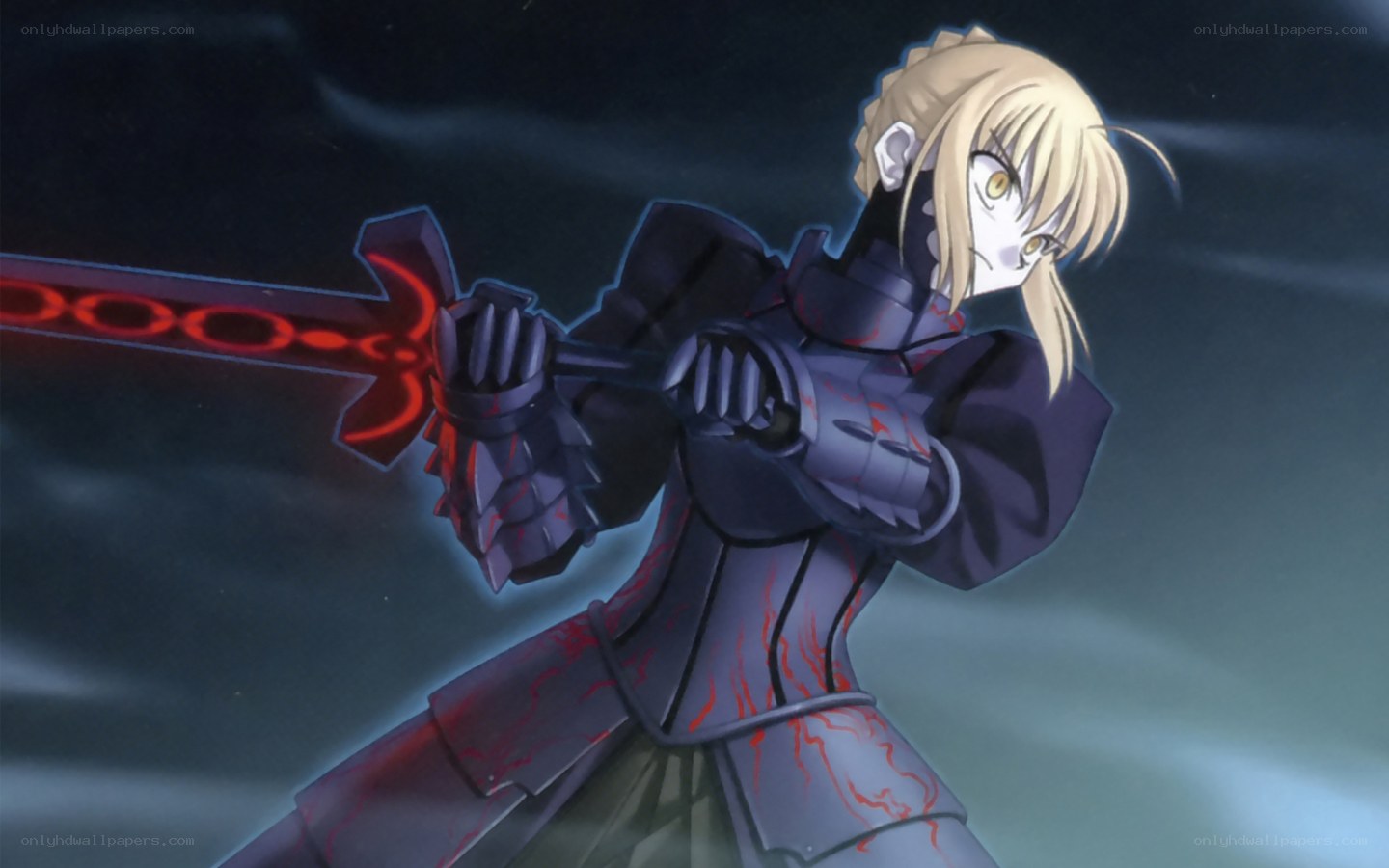 saber in dark armor
