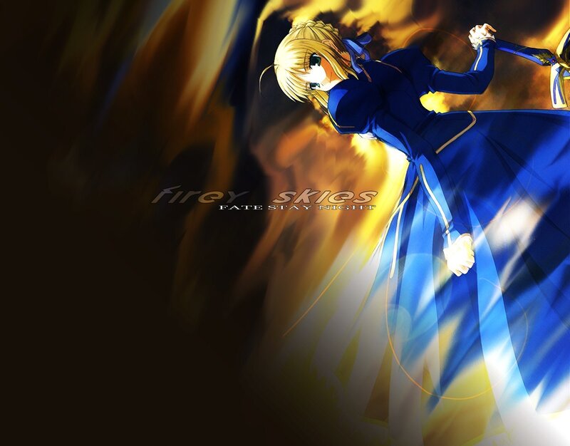 Saber in fiery skies
