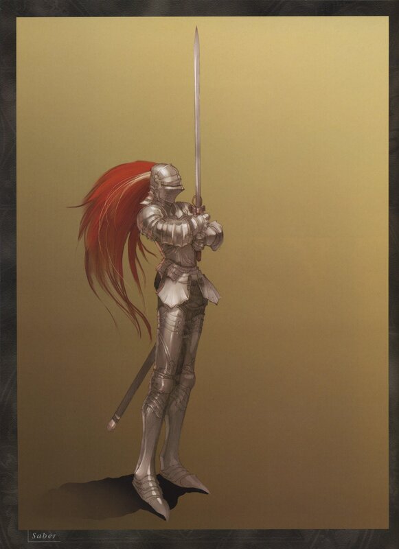 Saber in full armor