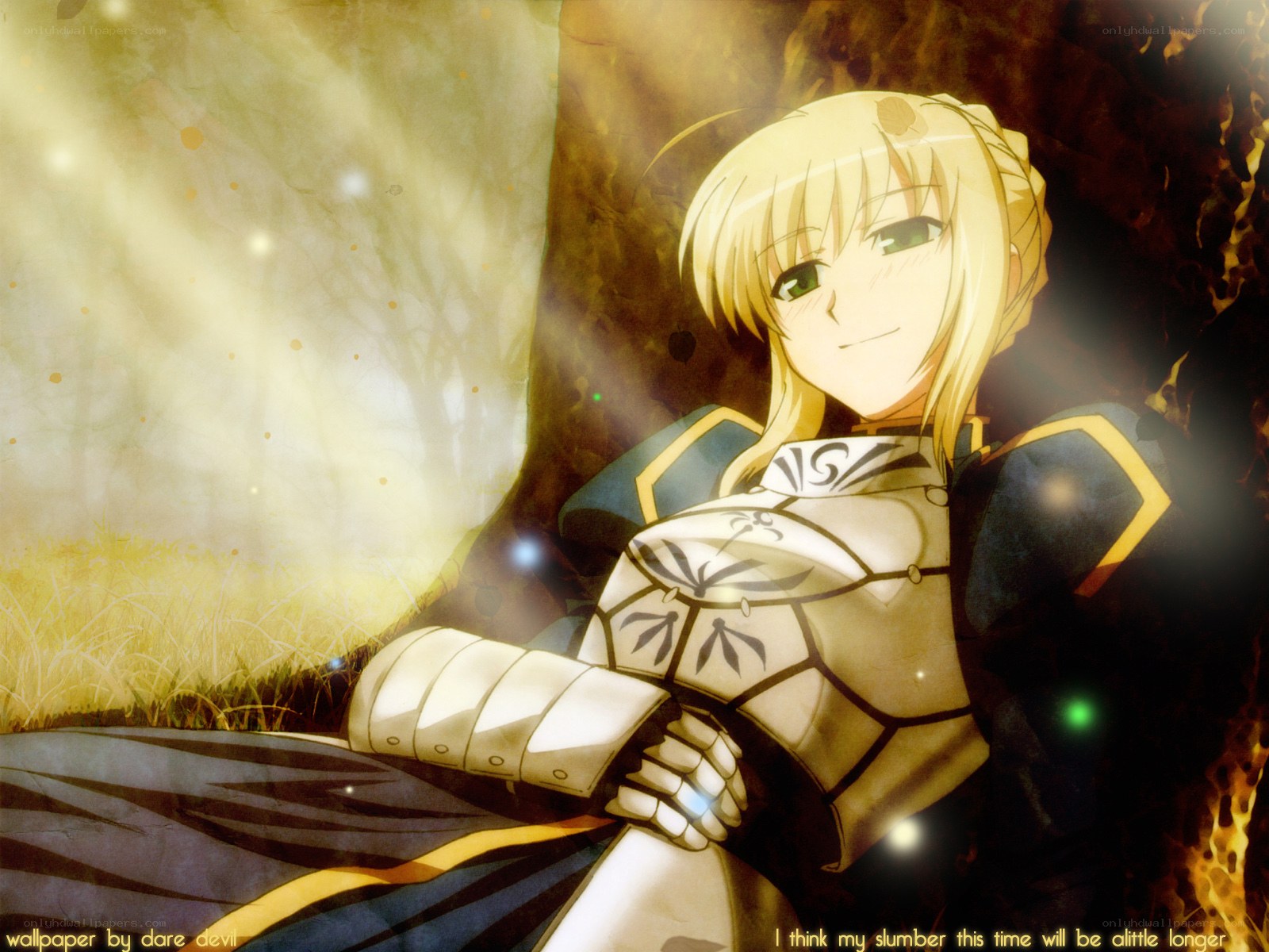 saber in golden light