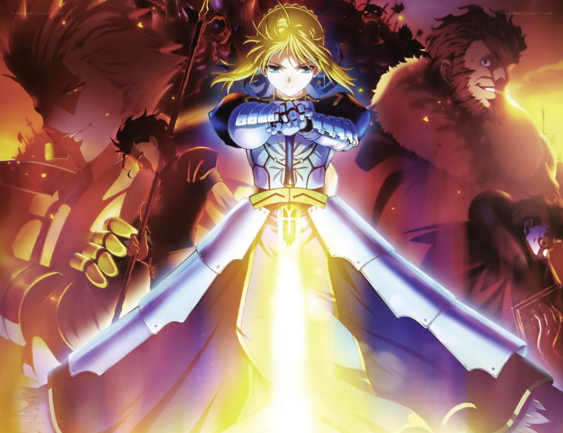 Saber in radiant armor